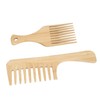 Hair Detangler Bamboo Comb, Bamboo Hair Pick Comb 2pcs Promote