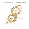 Lobster Clasp Double Opening Gold Lobster Clasp with Jump Rings