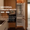 UPTTHOW 4Pcs Universal Integrated Fridge Freezer Door Slider with Screws,