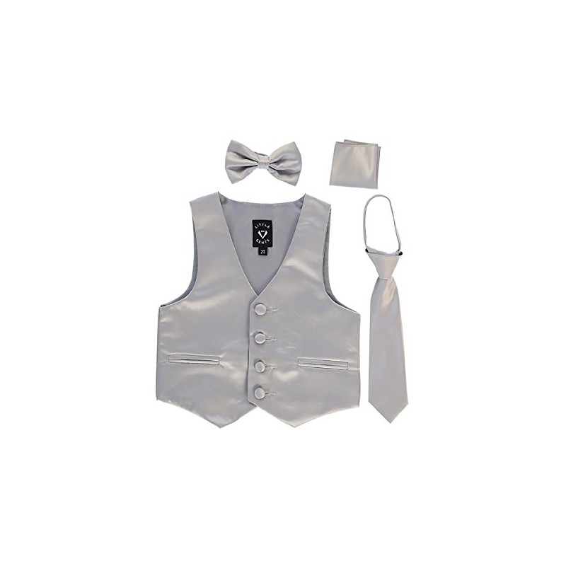 iGirlDress - Conjunto de chaleco de satén formal de 4