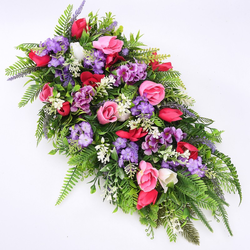 Artificial Flower Wreath Wreath with Lilacs Hyacinths Hydrangeas Spring Summer
