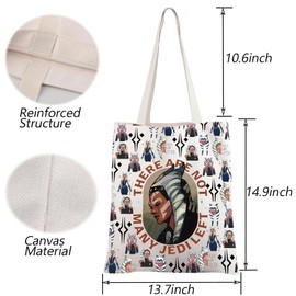 Ahsoka Tano Gift There Are Not Many Jedileft Tote Bag Galaxy's Edge Gift Clone Wars Shopping Bag SW Movie Fans Gift (Jedileft Tote)
