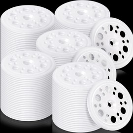 Taiyin 500 Pcs 1.77 Inch/ 45 mm Plastic Washers Foam Board Insulation Load Spreading Polypropylene Washers for Fixing and Supporting Rigid Foam Spreading for Screws Nail