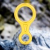 35KN Figure 8 Word Rope Descender Rappel Ring Rock Climbing