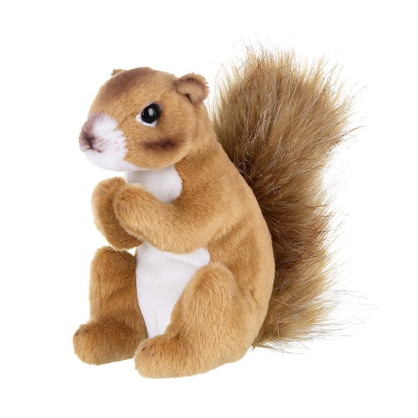 Bearington Collection Copper Plush Squirrel Stuffed Animal, 7 Inch