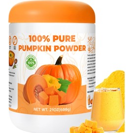 21OZ Natural Canned Pumpkin Powder - 100% Pure Vegetable Powder, No Added Sugar & High in Fibre, Pumpkin for Juice, Smoothie, Baking, Pie, Soup