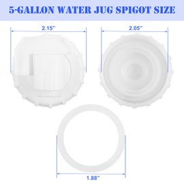 Blulu 2 Pack 5 Gallon Water Jug Spigot Replacement Faucet Assy Compatible with Coleman 5 Gallon Faucet Assy Camping, Tailgating, Parties, Emergencies