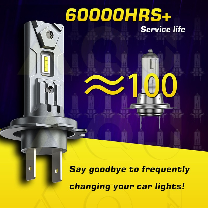 AQJ For Hyundai Azera 2006-2017 6x 6000K LED Headlight High/Low+Fog
