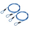 TOP-VIGOR 2Pcs Security Steel Cable, 2.5mm x 1m / 3.28ft