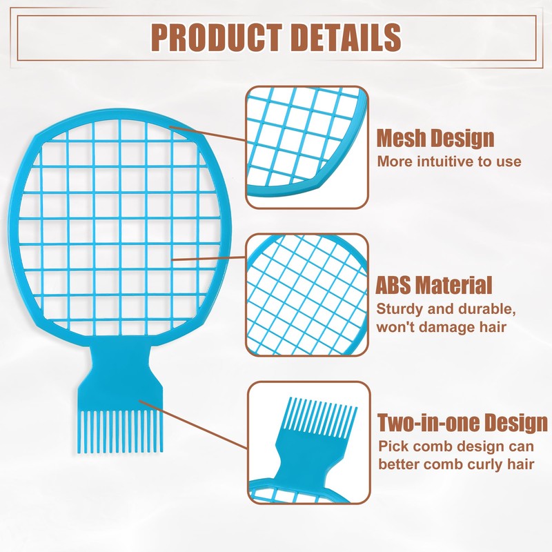 VOCOSTE Twist Comb, Hair Pick Combs, Afro Curl Comb Twist