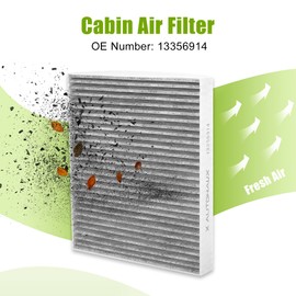 X AUTOHAUX Car Interior Air Filter Air Filter Change Replacement 13356914 Grey