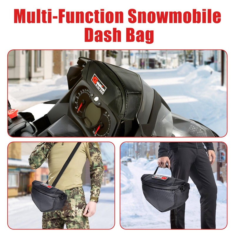 Goldfire Snowmobile Windshield Bags Accessories Ski Doo Dash Bag Dashboard