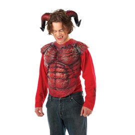 California Costumes Mens Demon Horns W/Teeth Adult Sized Costumes, Red/Black, One Size UK
