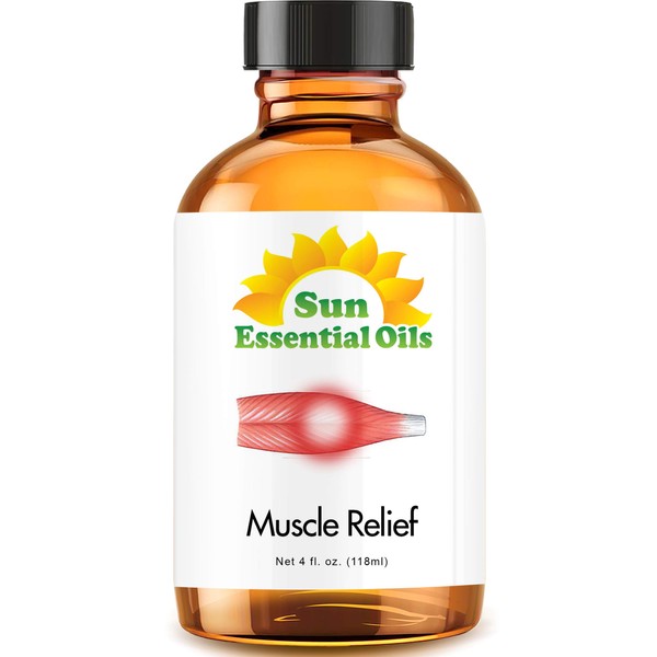 Deep Muscle Relief Blend Essential Oil (Huge 4oz Bottle) Bulk