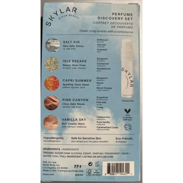 SKYLAR 5 X 1.5ML Eau de Parfum. New In Box