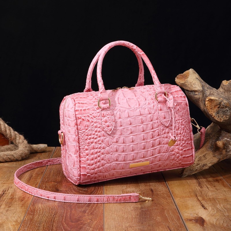 Makcr Joacbv Top-Handle Crocodile Purses For Women Crossbody Leather Bags