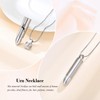 Deer Bullet Cremation Urn Necklace for Ashes Stainless Steel Memorial