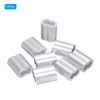 PATIKIL 5/16"/ 8mm Aluminum Crimping Loop Sleeves, 8Pcs Cable Crimp