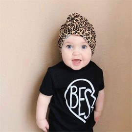 LDDCX Donuts Baby Hats - Gorros de bebé con nudo turbante para niña, gorro de leopardo para bebé (LDZ65), Leopard Hat Kids, Talla única