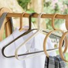 GUDEE CAKON Set of 3 Bamboo Hangers – Eco-Friendly, Strong