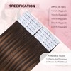 Sweetmet 3rd-Generation Invisible Tape in Hair Extensions Real Human Hair