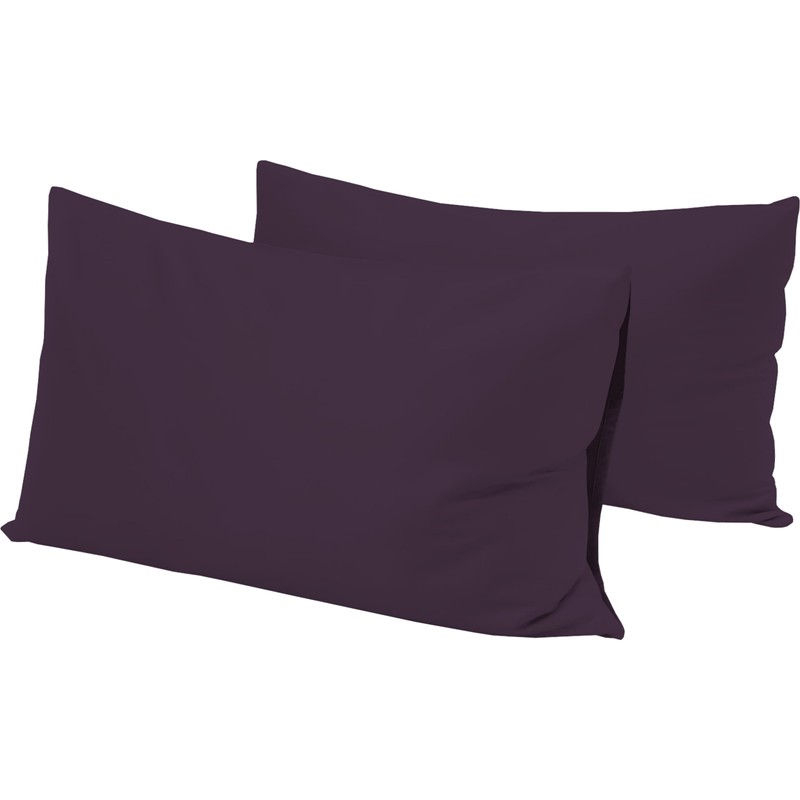 R&Z Plain Dyed Luxury Polycotton Housewife New 2 x Pillow