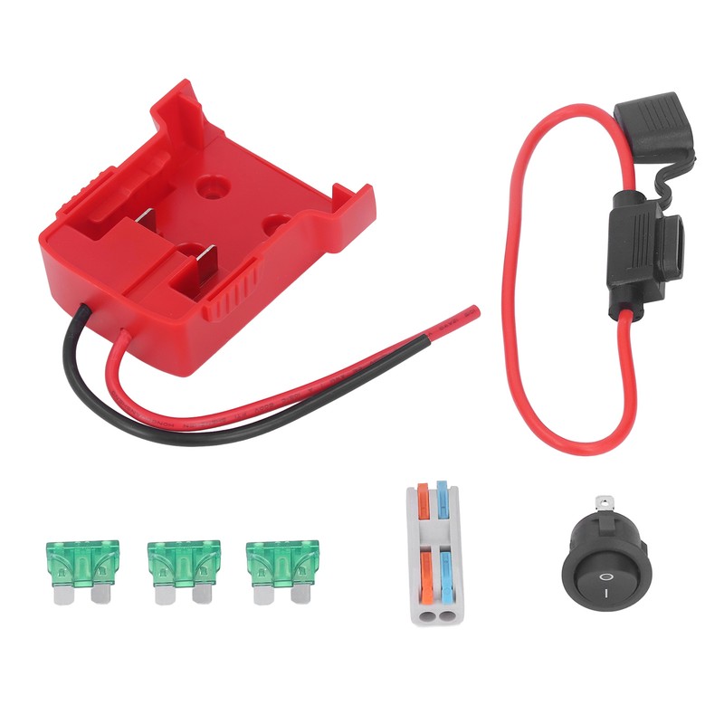 Battery Connector Adapter with Fuse Terminal ABS Safe Lithium Battery