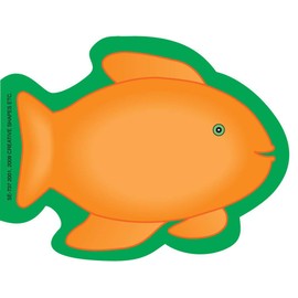 SHAPES ETC. 35 Sheets Fish Mini Notepad 3in Cute Ocean Fishing Notepads Sea Creature Beach Classroom Bulletin Board Decorations Kids Crafts Teachers School Supplies Notes Memos Reminders USA Made
