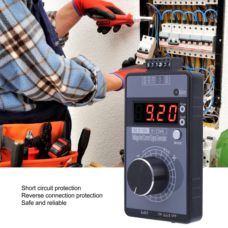 Generador de Señal, 0-22mA 0-10V, Simulador Analógico de Voltaje de