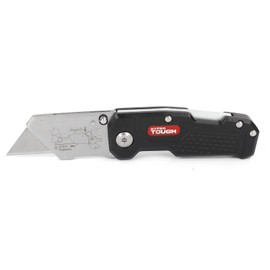 Hyper Tough QUICK-CHANGE FOLDING LOCK-BACK UTILITY KNIFE | ALUMINUM HANDLE Blade