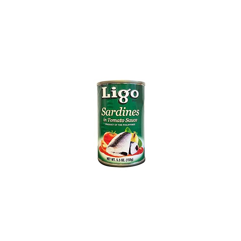 Ligo Sardines in Tomato Sauce (Original) - 5.5oz [ 12