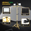 Dollate 30000 Lumen LED Work Lights with Stand, 2 Head,
