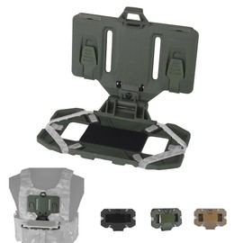 JEIMAI Tactical Phone Holder, Universal Vest Phone Carrier for Screen Size 4.7"-6.7", MOLLE Phone Chest Mount for Airsoft Vest, Plate Carrier (Outer Diameter)