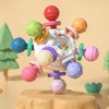 Baby Hand Rattle Toy Colorful 12 Teething Balls Gum Massage