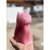 Hidden Skeleton Cat Candle (Pink)