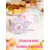 24 Piece Tea Party Favor Boxes, Teapot Shaped Treat Box,