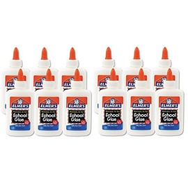 Elmer's Washable School Glue 4 Fl Oz/118 Ml (Pack of 12) (D132) (E304-12PK)