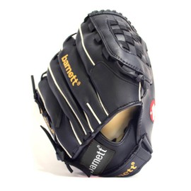 JL-120 rh vinyl baseball glove, outfield, size 12', RH, black