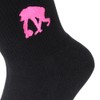 EGOZARU Basketball One Point Socks EZAC-8802-142 (Black x Pink/M/Men's, Lady's)