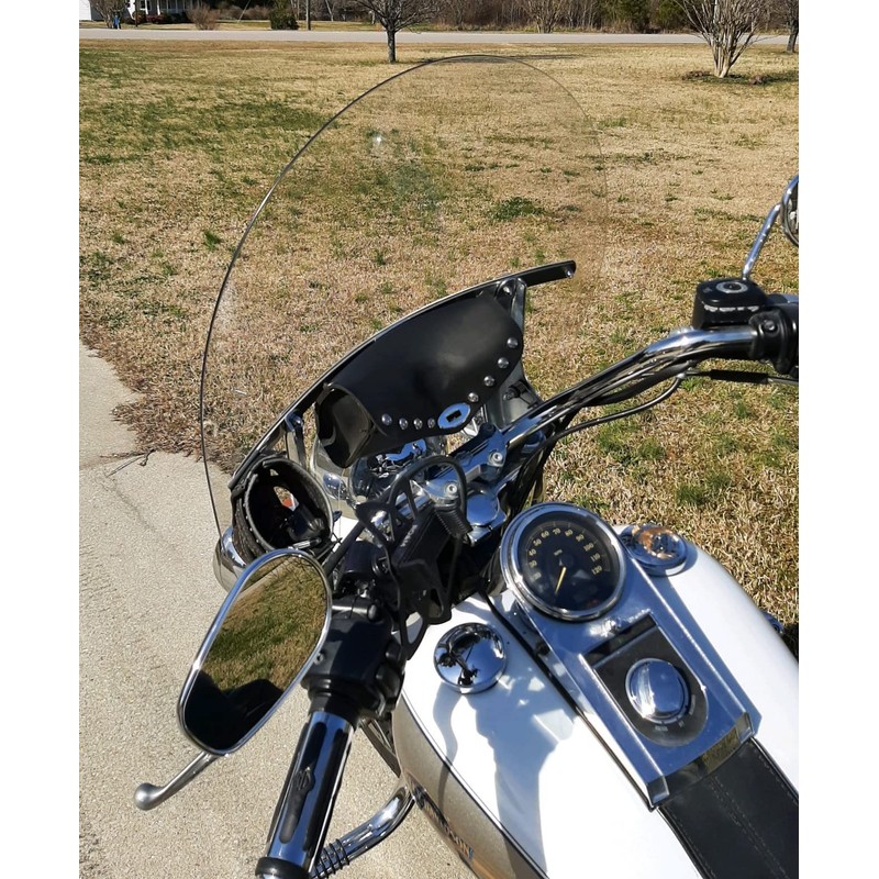 Sled Shields 20" Clear Replacement Windshield Compatible with Harley Davidson