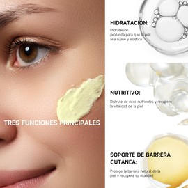 Crema de Cebo de Res con Balsamo de Miel：Sebo de Res Sebo de Res para La Cara - Crema Facial con Acabado de Pasto de Animales Alimentados con Pasto,Cuidado de La Piel Profundamente Nutritiv