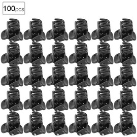 Small Claw Clip, 100PCS Black Plastic Mini Clips Small Claws Hair Clip Clamp Clothes Hair Accessories
