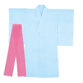Artec 14752 Light Blue Costume Base Kimono (Comes with a Wobble) for Recitals, Academic Performances, Material, Costume, Halloween, Cosplay, Costume, Children, Cheap