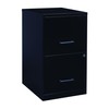 Lorell 14341 18 Deep 2-Drawer File Cabinet, Black