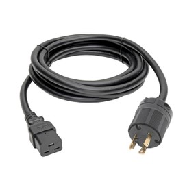 Heavy-Duty Power Cord for PDU and UPS, 20A, 12AWG, IEC-320-C19 to NEMA L6-30P, 4 ft