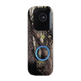 MightySkins Carbon Fiber Skin Compatible with Blink Video Doorbell - Tree Camo | Protective, Durable Textured Carbon Fiber Finish | Easy to Apply, Remove, and Change Styles | Made in The USA