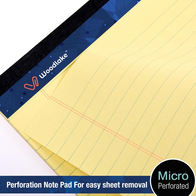 Woodlake Legal pads 8.5 x 11”, Wide Ruled Note Pads,