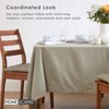 HOMESCAPES Grey Cotton Tablecloth 6 to 8 seater Large Rectangular