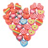 HILAZA 300Pcs Mini Heart Erasers Bulk, Small Erasers for Valentines