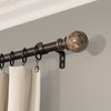 Beme International 1" Decopolitan Core Marble Ball Telescoping Drapery Rod